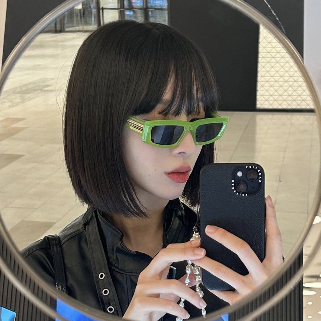 Sunglasses Women's To Make Round Face Thin-looked Black Sun Glasses Advanced Simple - Image 5