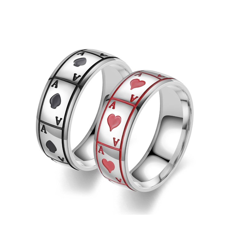 Lucky Black Peach A Titanium Steel Ring - Image 10