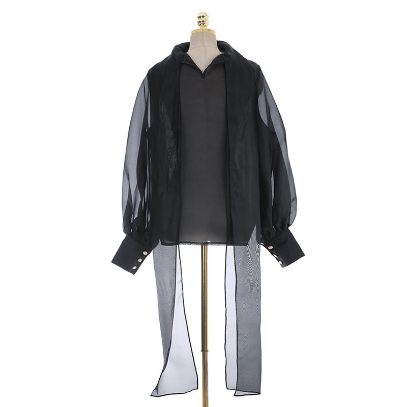 Lace Up Long Sleeve Shirt - Image 4