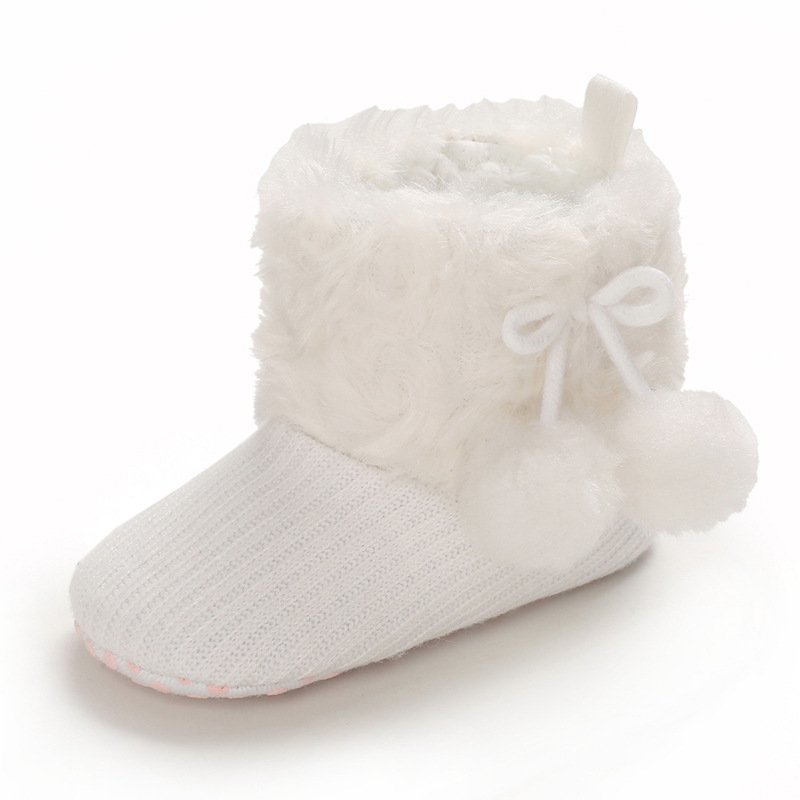 Cute princess wool ball cotton shoes - Image 10