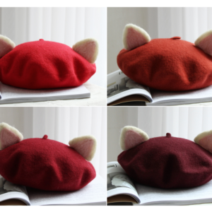 Cat ears beret