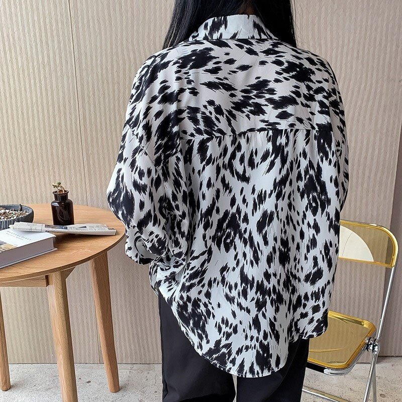 Casual retro Hong Kong style loose shirt - Image 3