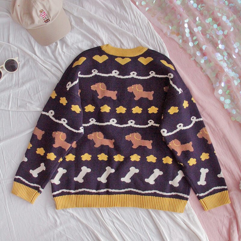 Color block crew neck sweater - Image 4