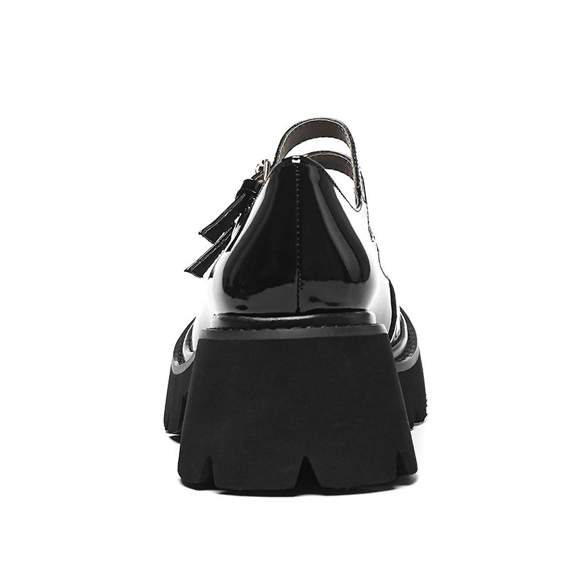 Leather round toe low-top shoes - Image 2