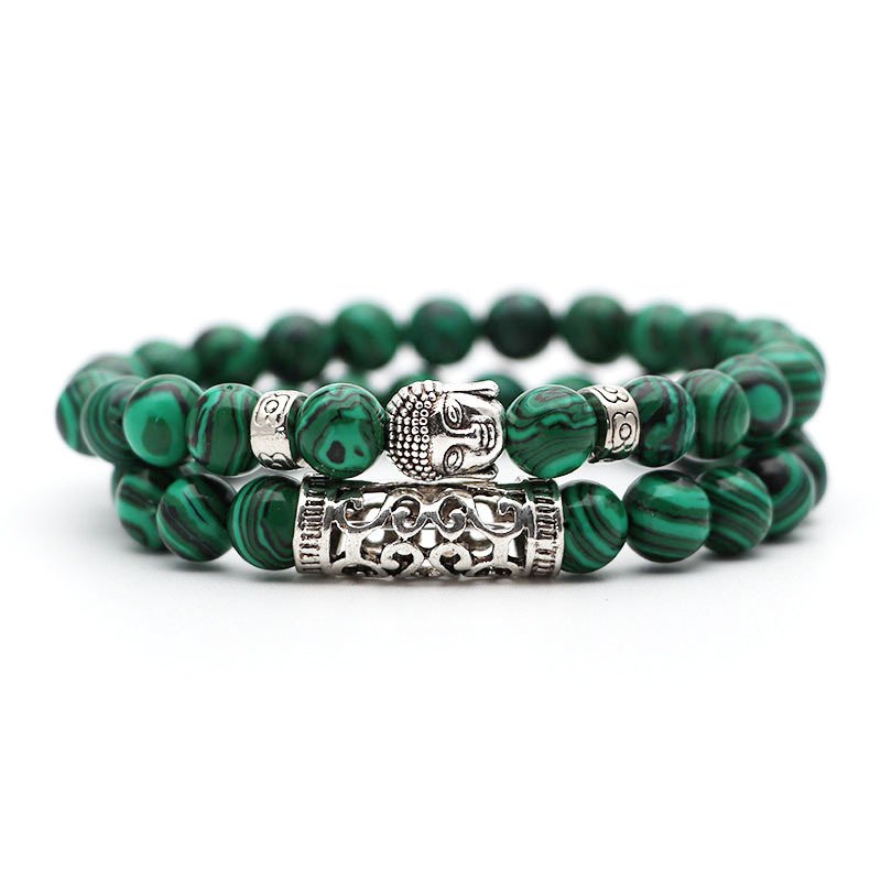 Volcanic stone tiger eye bracelet set - Image 10