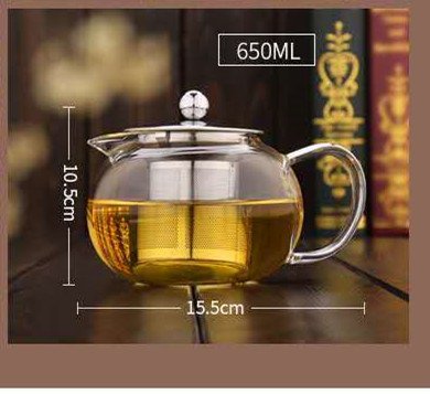 Thickened Flower Teapot Heat Resistant Glass Teapot - Image 2