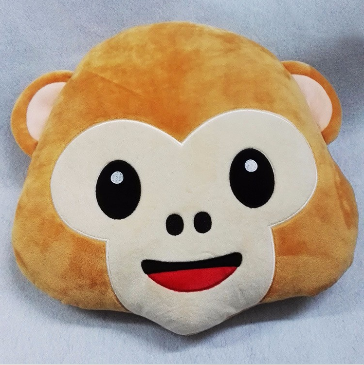 Creative monkey cute expression pillow