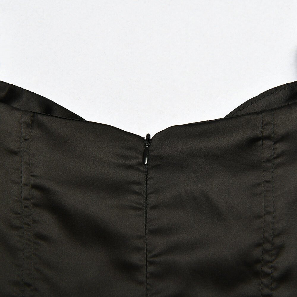 Tight dress with chest zipper - Image 2