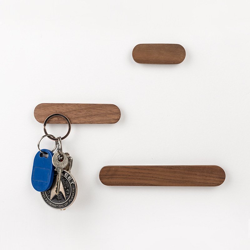 Solid wood magnetic key hook wall hanging - Image 4