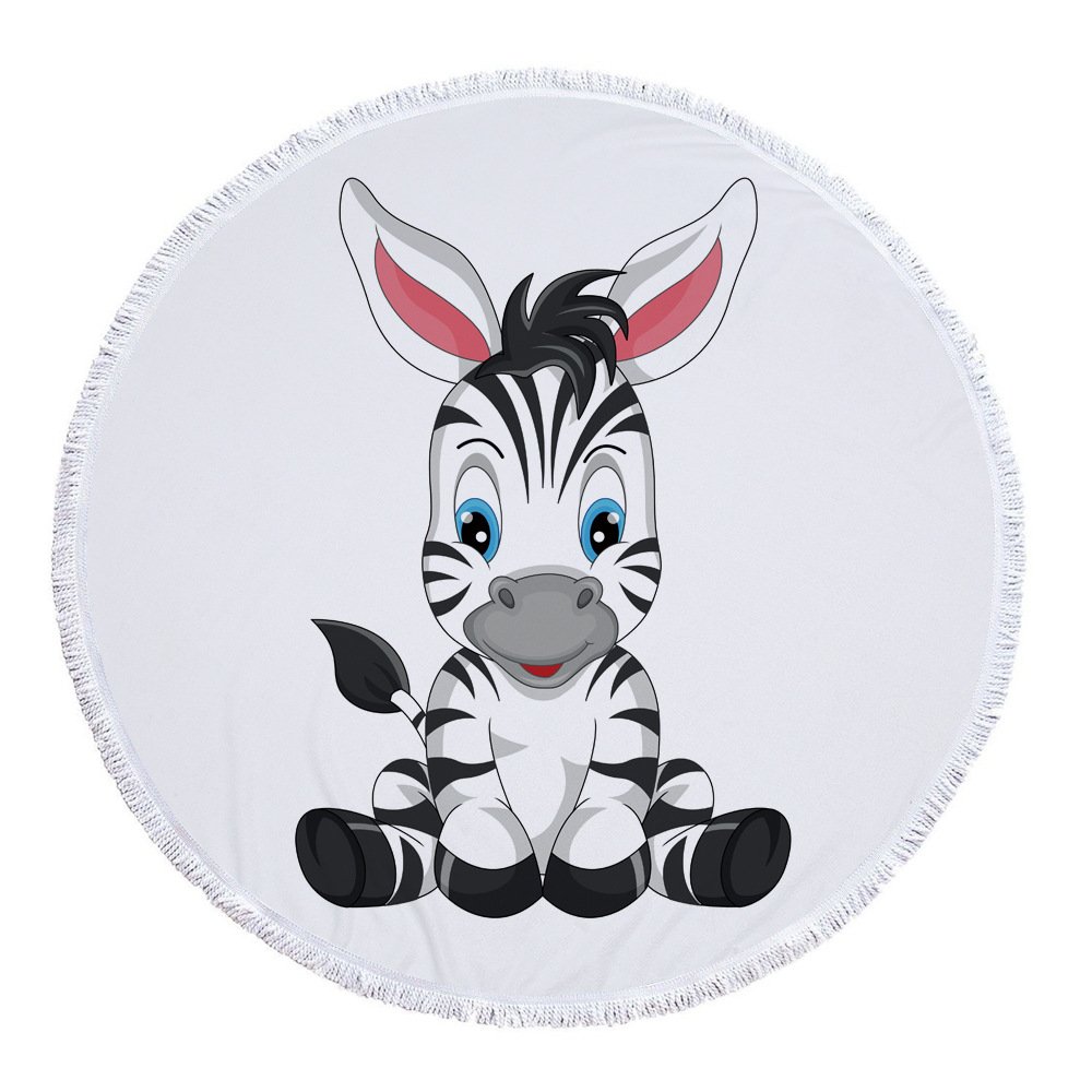 Round fringed beach towel - Image 6