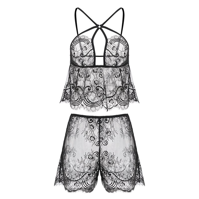Lace Pajama backless home clothes - Image 4
