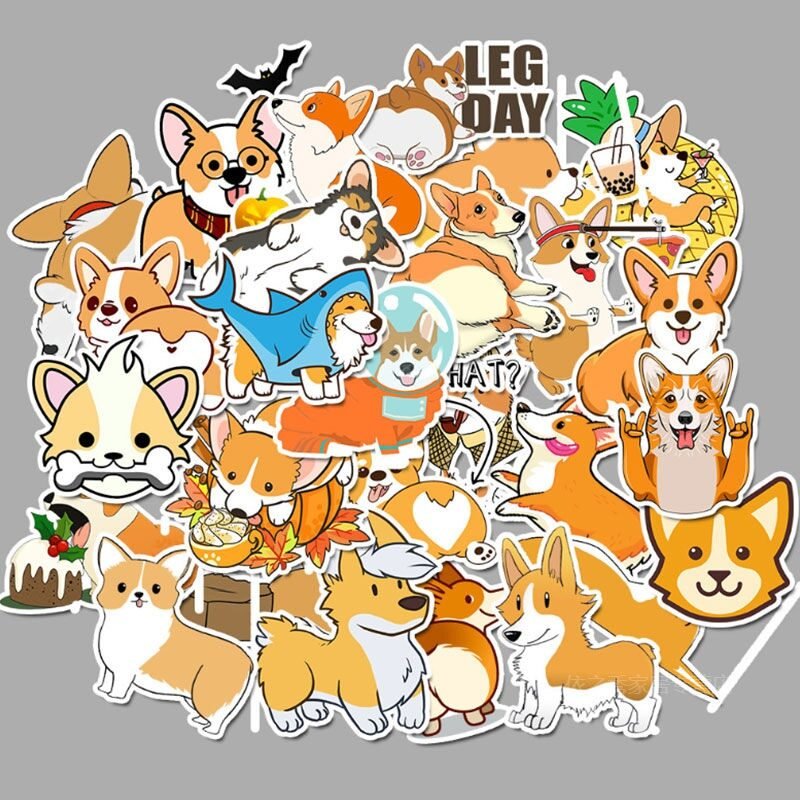 50 cute and adorable Corgi stickers - Image 5