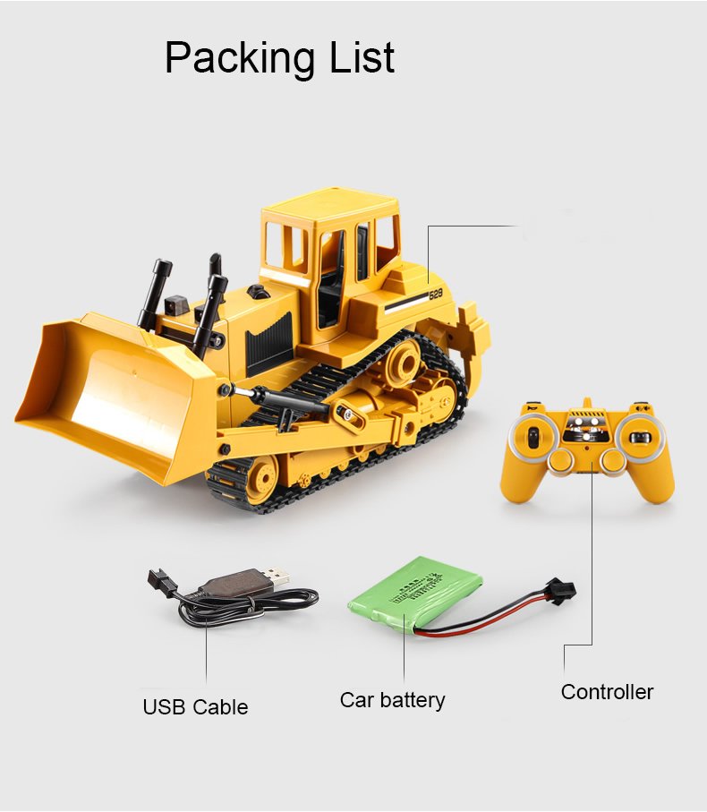 Remote controlled bulldozer electric crawler forklift - Image 2