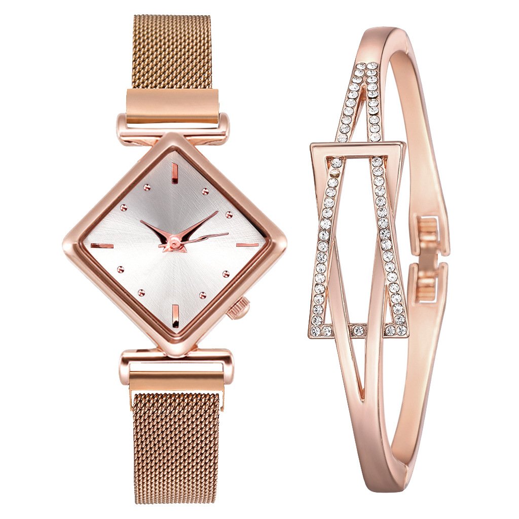 Diamond watch bracelet Alloy Band Universal Watch tar watch - Image 3