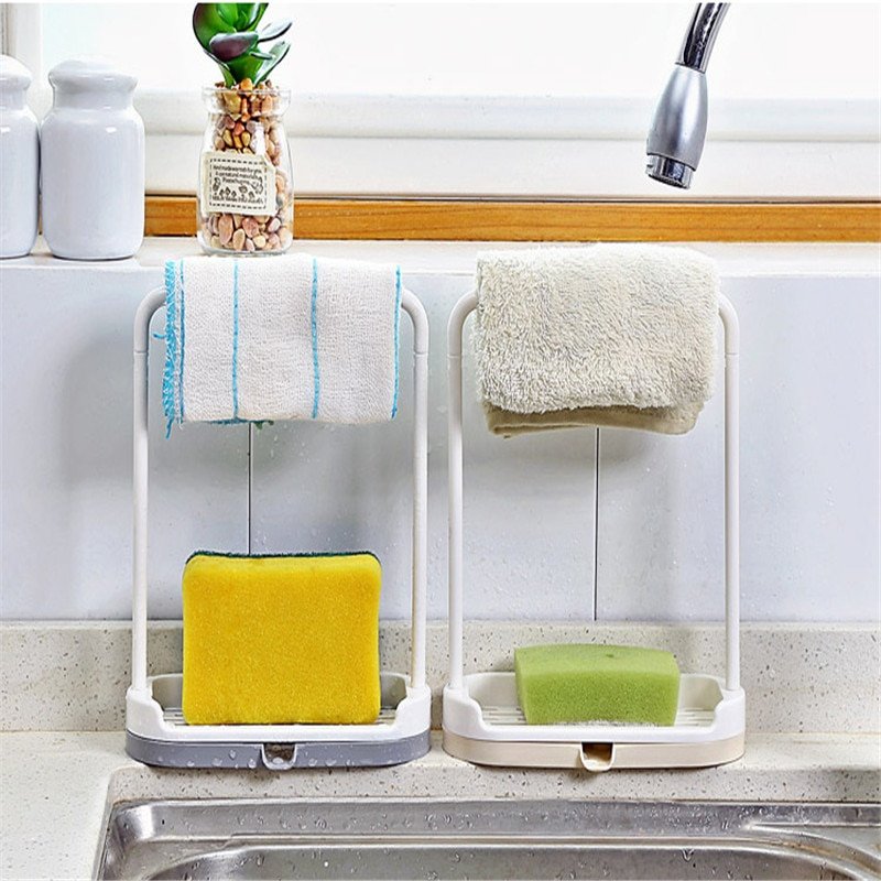 Kitchen countertop storage rack rag dishcloth - Image 3