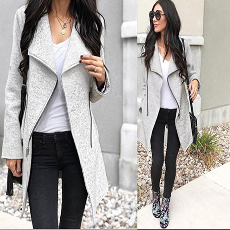 Medium length woolen coat - Image 2