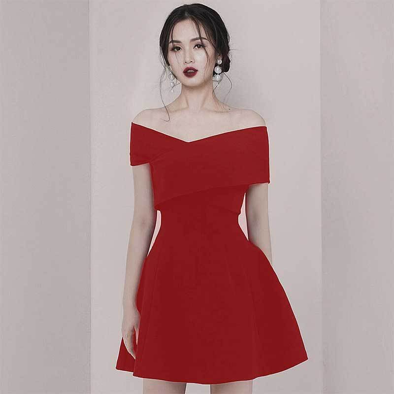 Ladies' High-End Temperament Retro Hepburn Style Little Black Dress - Image 2