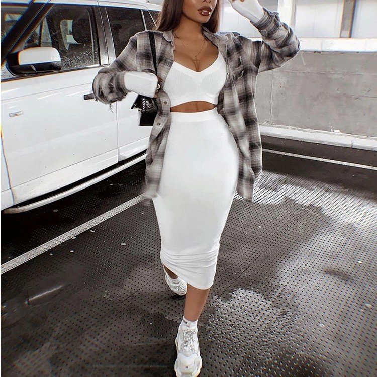 Waist wrap skirt suit - Image 7