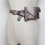 Women's snake print belt belt bag