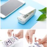 Hand pressure portable snack seal clip