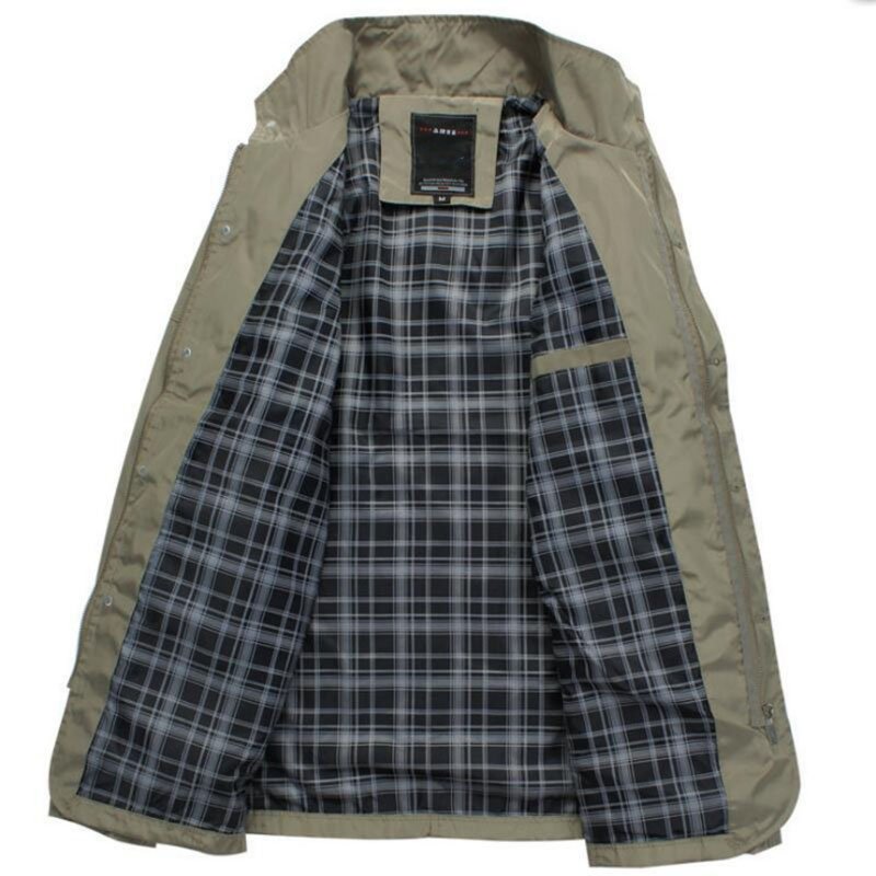 Plus size men's trench coat - Image 4