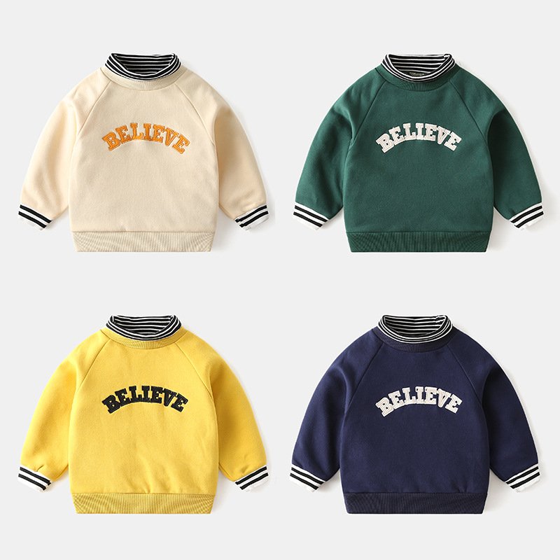 Brushed fake two-piece sweater - Image 2