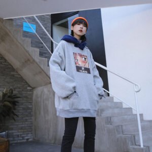 Pullover patchwork sweatshirt