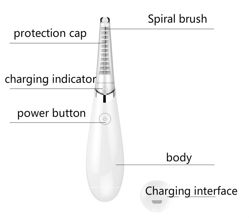 Charging Eyelash Curler Electric Eyelashes Hot Eyes Beauty Mini Portable Long Lasting Curl Eyelash - Image 3