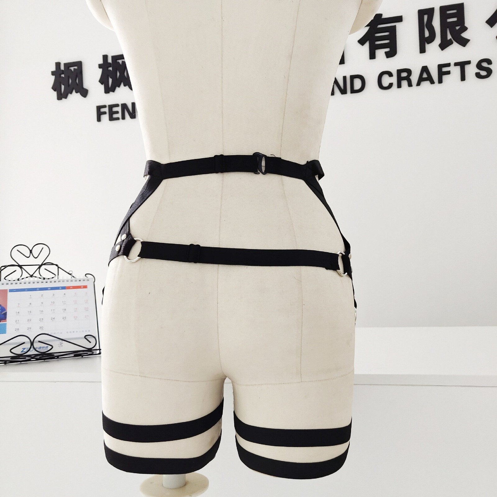Harajuku style pentagram Gothic garter leg - Image 4