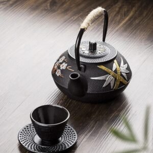 Plum Bamboo Painted Series Cast Iron Pot Water Pot