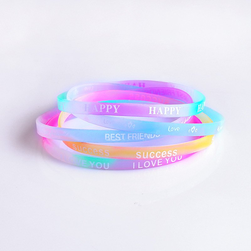 Fashion letter sports print silicone wrist strap - Image 4