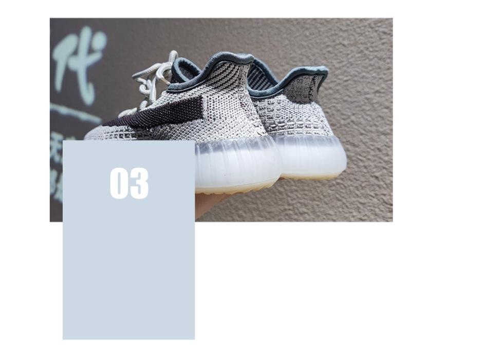 Fashion Flying Woven Surface Children's Sneakers - Image 5