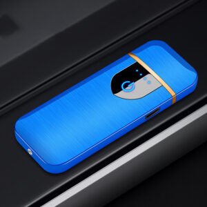 Touch fingerprint sensor charging lighter