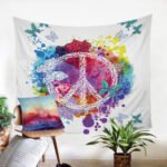 3d Printed Peace Butterfly Living room Tapestry