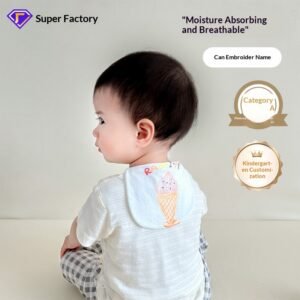 Baby Cotton Sweat Towel For Kids Kindergarten
