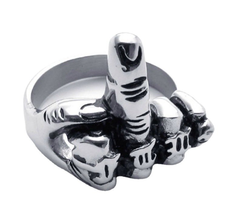 Alloy Finger Shape Creative Ring - Image 8
