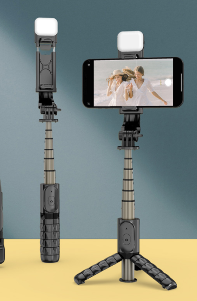 Q10S Lighting Selfie Stick Bluetooth Live All-in-One Multifunctional Portable Tripod - Image 3