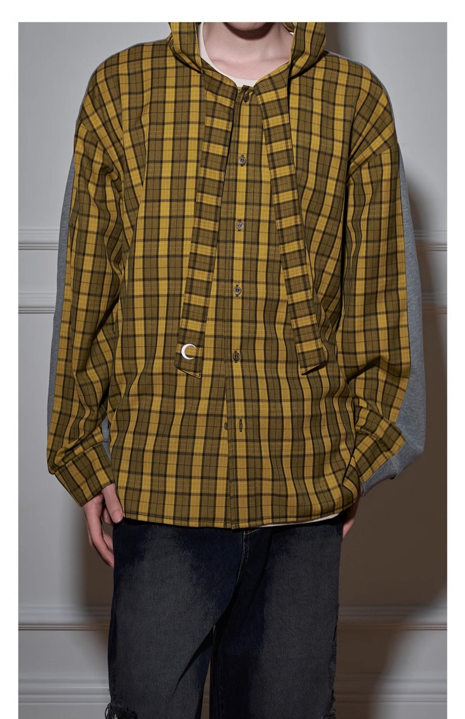 Cotton Hooded Cloak Shirt For Men And Women - Image 3