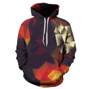 Printed long sleeve hoodie