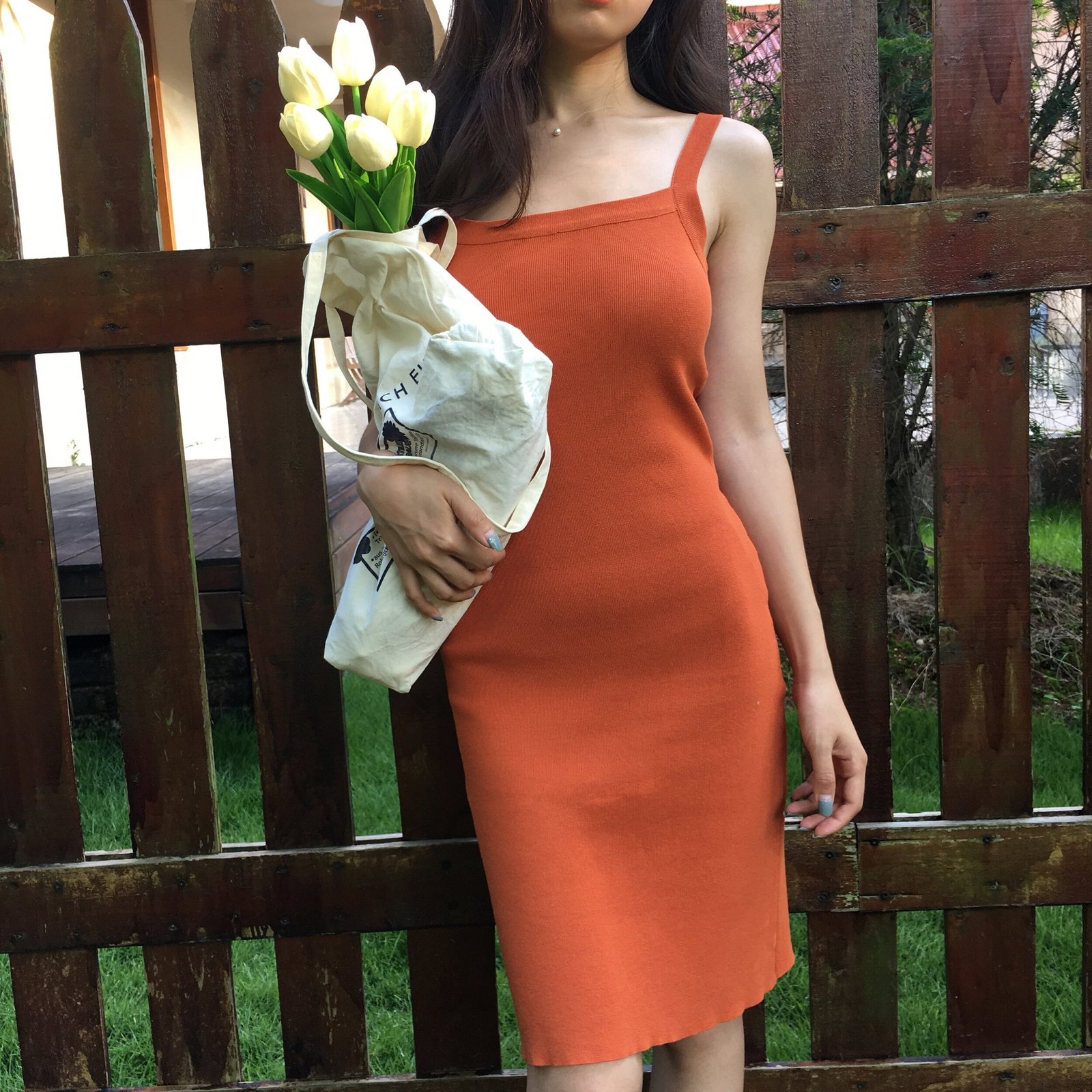Flat Sling Slim Pack Butt Dress - Image 2