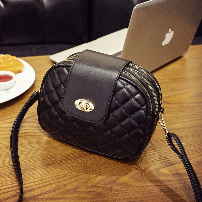 Lingge three-layer female bag shoulder - Image 2
