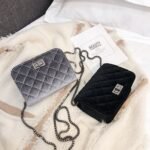 Women's wild casual gold velvet small square bag