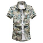 Beige Sunflower Button Up Shirt