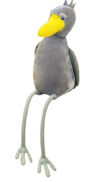 Grey Stork Bird Soft Stuffed Plush Toy