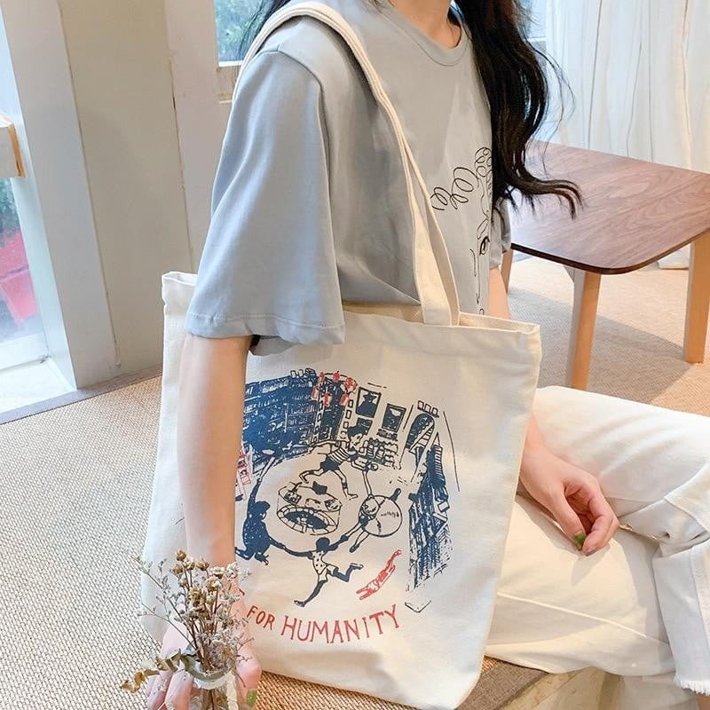 Japanese cloth bag student shoulder bag - Image 5