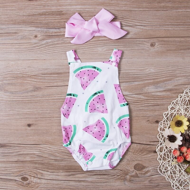 Watermelon print sleeveless jumpsuit - Image 6