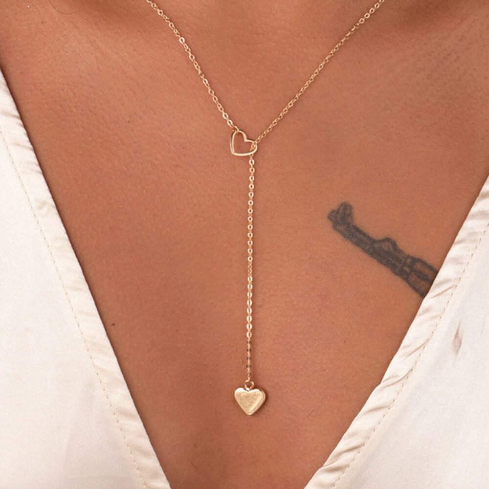 Peach Heart Love Pendant Necklace - Image 5