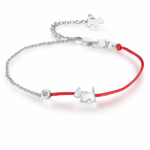 The birth year red rope bracelet dog year female zodiac dog sterling silver lucky hand rope zodiac couple bracelet pair simple