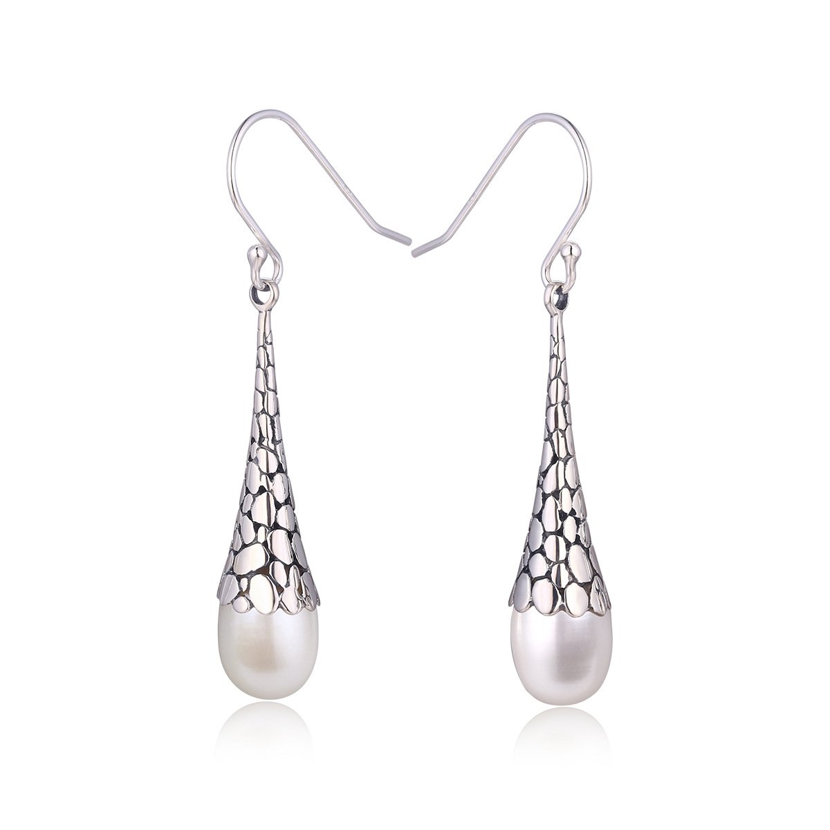 S925 Sterling Silver Drop Earrings With Retro Temperament - Image 6