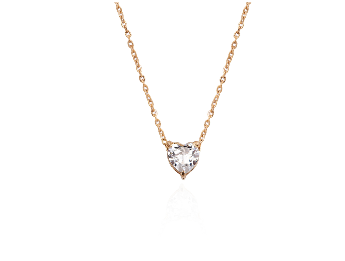 Crystal Heart Choker Necklace - Image 3